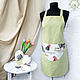 aprons: Kitchen Apron Female Cocks. Easter souvenirs. Kitchen. Online shopping on My Livemaster.  Фото №2