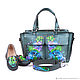 The average bag 'Floral fantasy'. Classic Bag. Pelle Volare. My Livemaster. Фото №5
