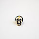 Значок Skull Pin III Brass. Значок. The Vale of Tears. Интернет-магазин Ярмарка Мастеров.  Фото №2