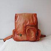 Сумки и аксессуары handmade. Livemaster - original item Custom-made leather backpack with gradient for Alexander.. Handmade.