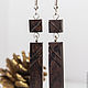 Earrings made of wood, Blackwood. Earrings. Spirit of tree. Online shopping on My Livemaster.  Фото №2