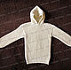 Sweater fleece with a hood, light (No. №7). Sweaters. Rogopuh. Online shopping on My Livemaster.  Фото №2