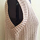 Заказать Жилет "Зыбучий песок" с кашемиром, мериносом и шелком. FAVORITE KNITWEAR (Наталья). Ярмарка Мастеров. . Жилеты Фото №3
