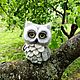 Совушка с подвижной головой. Войлочная игрушка. Клюева Евгения Beautiful Owl. Ярмарка Мастеров.  Фото №5