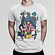 T-shirt cotton 'Gorillaz', T-shirts and undershirts for men, Moscow,  Фото №1