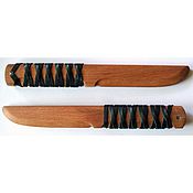 Сувениры и подарки handmade. Livemaster - original item Training knife with a braid. Handmade.
