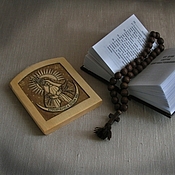 Крестик: Свияжск - деревянный нательный крест-распятие из кипариса