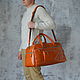Men's leather travel bag 'Raymond' (Caramel). Travel bag. DragonBags - Men's accessories. My Livemaster. Фото №5