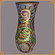 Interior vase "Lace patchwork". Vases. Dom krasot Tatyany Potapovoj. Ярмарка Мастеров.  Фото №4