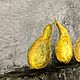The picture in the kitchen loft-style grey concrete yellow pear. Pictures. paintmart (oikos). My Livemaster. Фото №6