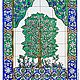 Tiles and tiles: Panel in the hamam Tree of happiness. Tile. Flera Daminova Rospis farfora. (artflera). Ярмарка Мастеров.  Фото №4