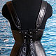 Утягивающий корсет с лямками из кожи. Корсеты. Shi Corset (Анна). Ярмарка Мастеров.  Фото №4