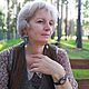 Серьги: Текстильные тёмно-серые бохо-серьги с жемчужиной подвеской. Серьги классические. Текстильные радости. Интернет-магазин Ярмарка Мастеров.  Фото №2