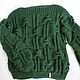 Свитер вязаный. Свитеры. Knit by Heart - Вязаная одежда 富. Ярмарка Мастеров.  Фото №6