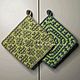Прихватка Mosaic. Утварь. Tati-slv-knitting. Интернет-магазин Ярмарка Мастеров.  Фото №2
