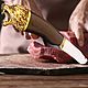 Knife hatchet for cutting Bengal Tiger meat, art.40H13 HRC 55/56. Knives. Revansh. My Livemaster. Фото №4