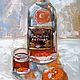 Картина маслом натюрморт с бутылкой Коньяк. Картины. Картины Оксаны Золотовой (ZolotovaOksana). Интернет-магазин Ярмарка Мастеров.  Фото №2