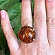 Author's ring with natural amber. Rings. A place where dreams are born. My Livemaster. Фото №4
