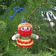 Новогодняя елочная игрушка Клоун (вязаная кукла), Елочные игрушки, Липецк,  Фото №1