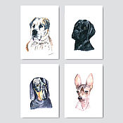 Картины и панно handmade. Livemaster - original item Custom dog portrait by photo. Handmade.