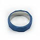 Order Titanium ring with matte blue face. asgdesign. Livemaster. . Rings Фото №3