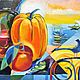 Painting 30,5h45,  cm Decorative still Life Summer at Sea oil on Canvas, Pictures, Dimitrovgrad,  Фото №1