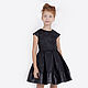 Фактурное платье "BlackB". Платья. KRASIVO for KIDS. Интернет-магазин Ярмарка Мастеров.  Фото №2