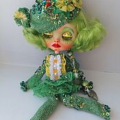 Куклы и игрушки handmade. Livemaster - original item Jointed doll: Doll Blythe custom.The Frog Princess.Russian style.. Handmade.