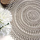 Knitted linen napkin 40 cm. Doilies. BarminaStudio (Marina)/Crochet (barmar). Online shopping on My Livemaster.  Фото №2