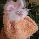 Knitted Bunny Mowing with a mobile chair, cot ). Stuffed Toys. Warm toys. My Livemaster. Фото №5