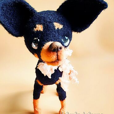 Куклы и игрушки ручной работы. Ярмарка Мастеров - ручная работа Той-терьер. Handmade.
