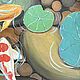 Заказать Картины маслом на холсте Рыбки кои Живопись в интерьер Карпы Современн. Картины маслом Золотое сечение. Ярмарка Мастеров. . Картина фэншуй Фото №3