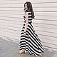 Order Long dress silk viscose 'Strip out time'. Lana Kmekich (lanakmekich). Livemaster. . Dresses Фото №3