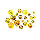 Ball-amber10mm-Lemon color with inclusions-Drilled, Beads1, Kaliningrad,  Фото №1