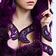 Витой браслет "Empire purple". Браслет из бусин. Анна Булач (Anna-Bulach). Интернет-магазин Ярмарка Мастеров.  Фото №2