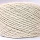 the white skein of thick yarn 