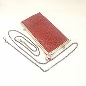 Сумки и аксессуары handmade. Livemaster - original item Handbag with Clasp: Phone case. Mini handbag. Margot STM1L. Handmade.