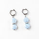 Earrings opal blue, earrings with opal and cubic zirconia silver. Earrings. Irina Moro. My Livemaster. Фото №5