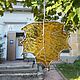 Витражный лист кленовый. Осенний декор. Витражи. Чародеи. Петергоф. Ярмарка Мастеров.  Фото №5