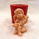 Silicone mold for soap and candles ' angel with flowers', Form, Arkhangelsk,  Фото №1