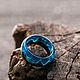 Order Ring made of wood and resin 'Arctic'. greenwood44. Livemaster. . Rings Фото №3