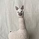 Игрушка вязаная Лама. Мягкие игрушки. Лена Коробова (lazylazyknits). Ярмарка Мастеров.  Фото №4