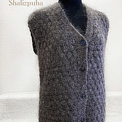 Одежда handmade. Livemaster - original item Vests: grey down vest, tank top, ( 309). Handmade.