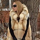 Jacket with fur Siberian red Fox. Hooded. Vests. Zimma. My Livemaster. Фото №4