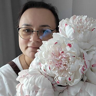 Цветы и флористика ручной работы. Ярмарка Мастеров - ручная работа Цветы: Интерьерные пионы "Фестива Максима" из фоамирана. Handmade.