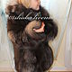Children's fur coat from the silver Fox,back length 50 cm,hooded,zipper, sew at any age. Tailoring to order, to individual measures of the child, the length and model of any.
