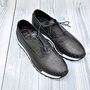 Обувь ручной работы handmade. Livemaster - original item Men`s sneakers made of genuine leather, handmade!. Handmade.