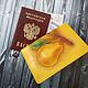 Order Passport cover 'Pear'. Leather-Art. Livemaster. . Passport cover Фото №3