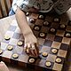 Торцевая доска «Шашки». Разделочные доски. Мастерская 'Папа сам'. Ярмарка Мастеров.  Фото №4