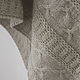 Grey knitted kerchief 'Keiko' kerchief/shawl/soft bactus, Shawls1, Saratov,  Фото №1